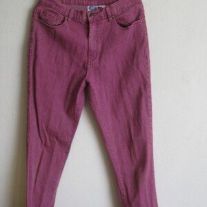 DG2 Diane Gilman Light Purple Straight-Leg Jeans Size 8